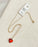 Red Venetian Glass Heart Charm Necklace