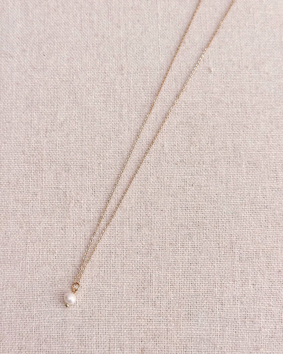 Little Freshwater Pearl Charm Necklace