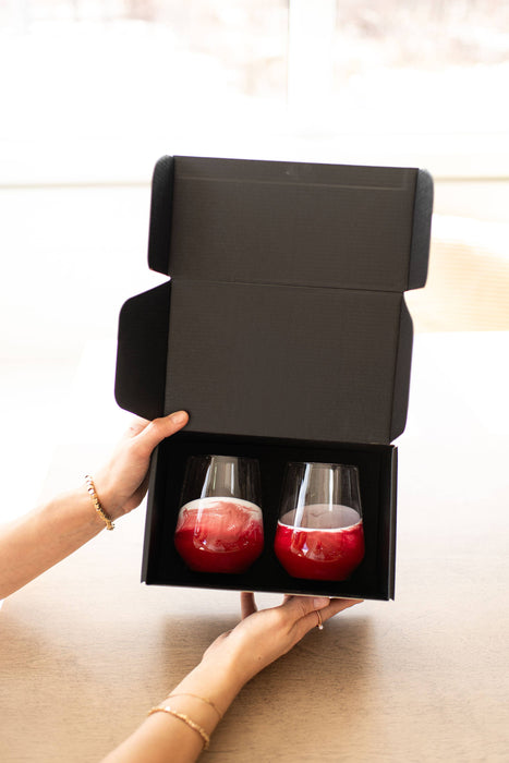 Resin Accented Wine Glasses- Price is per glass -NO TARIFFS!