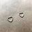 Open Heart Studs | Silver