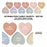 Peel & Stick Fabric Wall Stickers - Affirmation Candy Hearts (Muted)