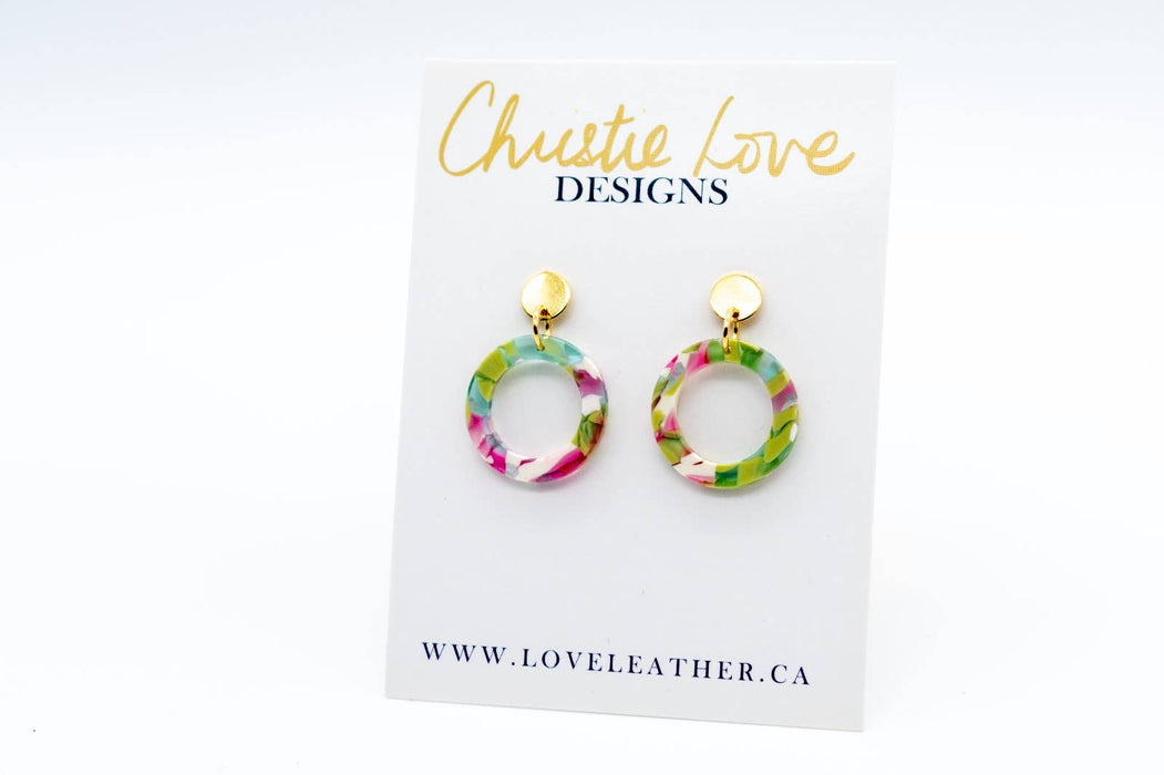 "Lucie"- Green, Pink, White and Gold, Hypoallergenic