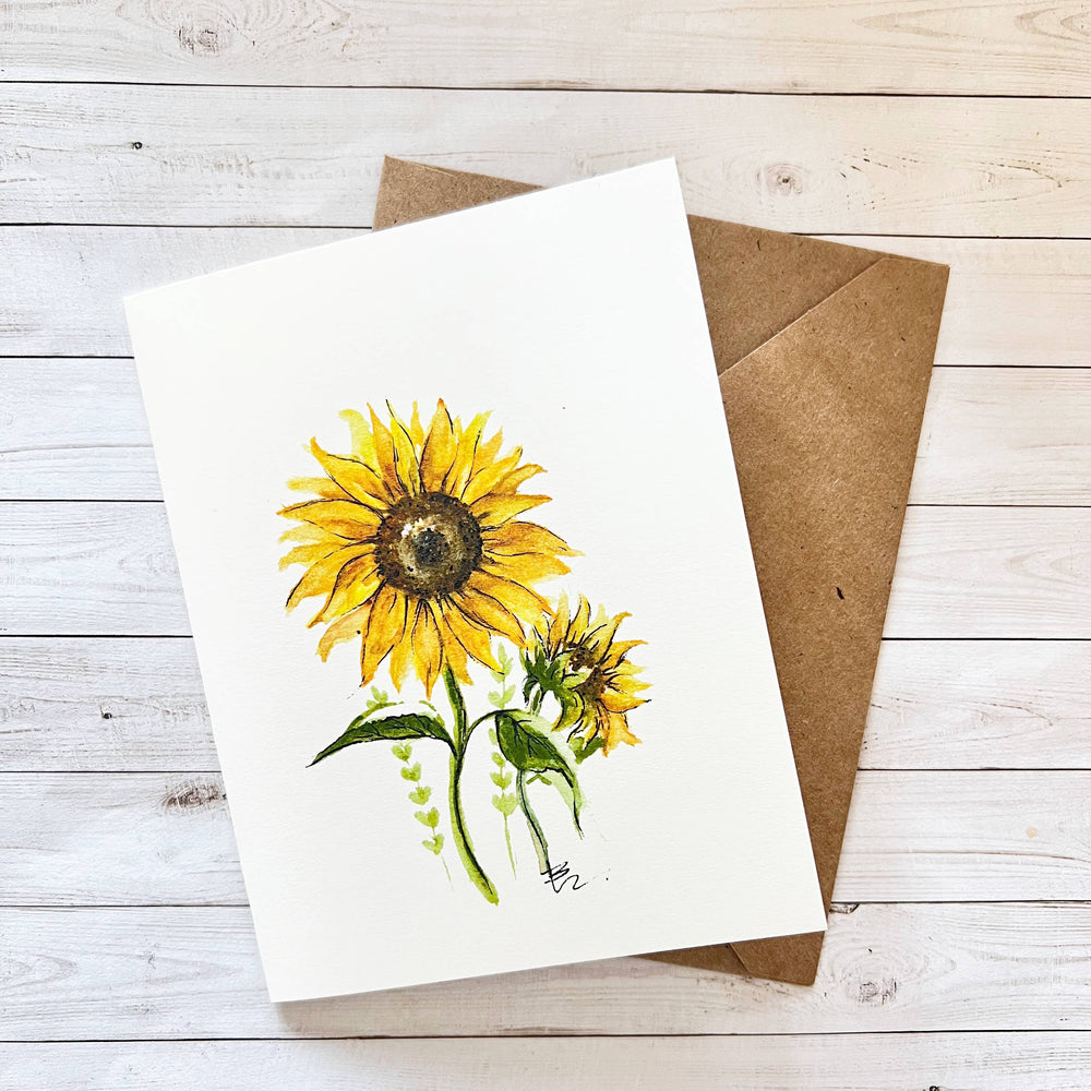 Sunflower card