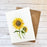 Sunflower card