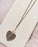 Keshi Pearl Large Heart Pendant Necklace