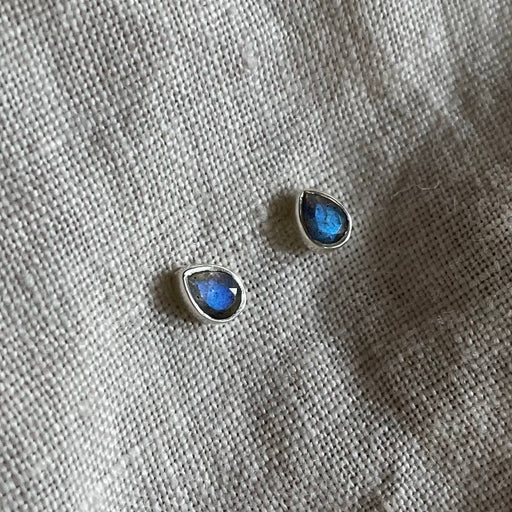 Joy Studs | Labradorite & Silver