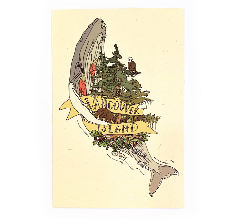 Vancouver Island Whale Postcard