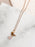 Cute Gold Rose Quartz Bird Charm Pendant Layering Necklace