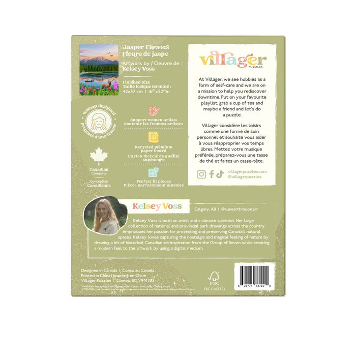 Jasper Flowers | 500-Piece Puzzle | Designed in Canada