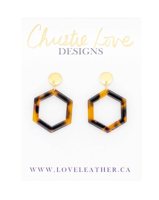 “Sydney“ (Luxury)-Gold & Brown Tortoise Shell-Hypoallergenic