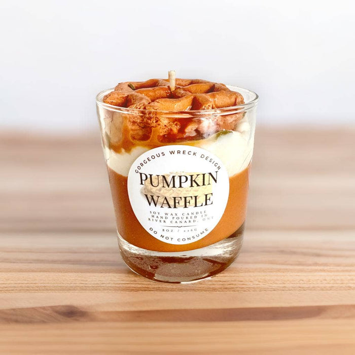 Pumpkin Waffle Dessert Candle 