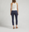 Amelia Mid Rise Slim Ankle Navy Stretch Twill Pants
