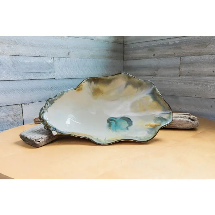 Oyster Shell Dip Bowl