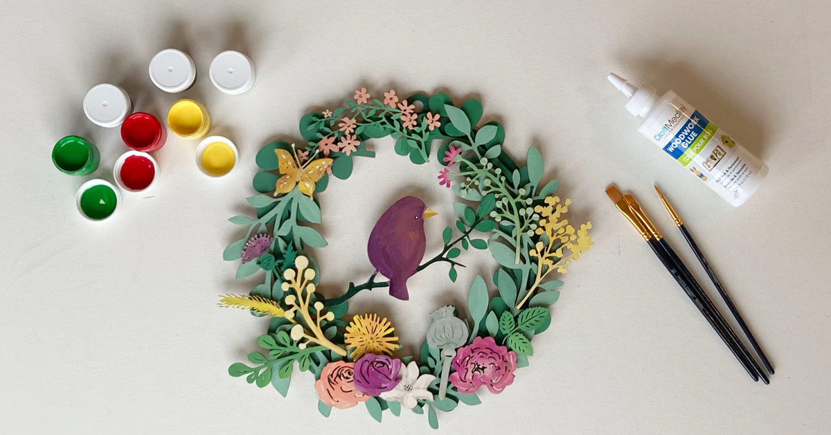 Spring Wreath DIY Art Kit