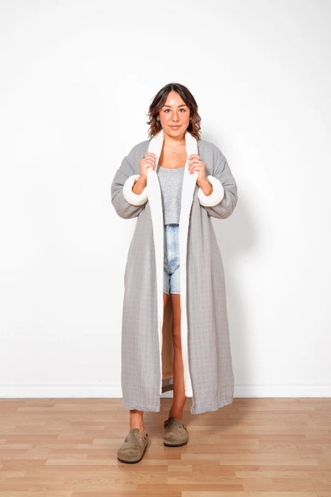 Boreal Fleece Robe GREY