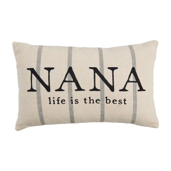 Grandma Assorted Striped Pillow