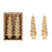 0440 UNSCENTED TREE SHAPED TAPER CANDLES