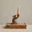 XS5455 Cast Aluminum Mouse Taper Holder, Antique