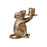 XS5455 Cast Aluminum Mouse Taper Holder, Antique