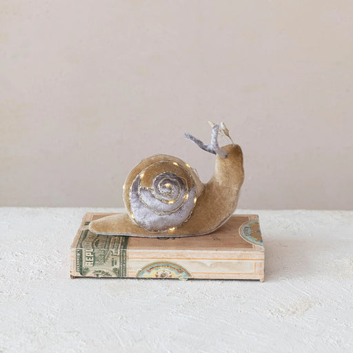 Fabric Snail with LED Lights