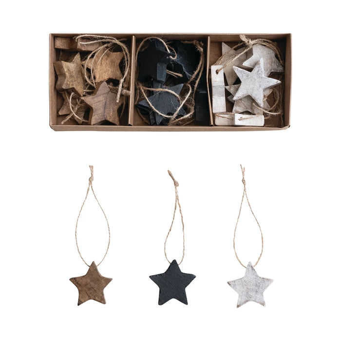 Mango Wood Star Ornament