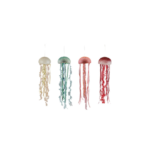 Hanging Foam Jellyfish with Ribbon Tentacles, Glitter, Sequins & Beads