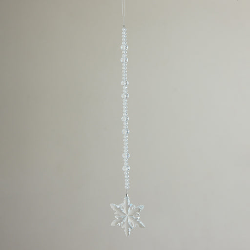 Hanging Crystal Beaded Drop with Snowflake SKU#XT0480