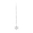 Hanging Crystal Beaded Drop with Snowflake SKU#XT0480