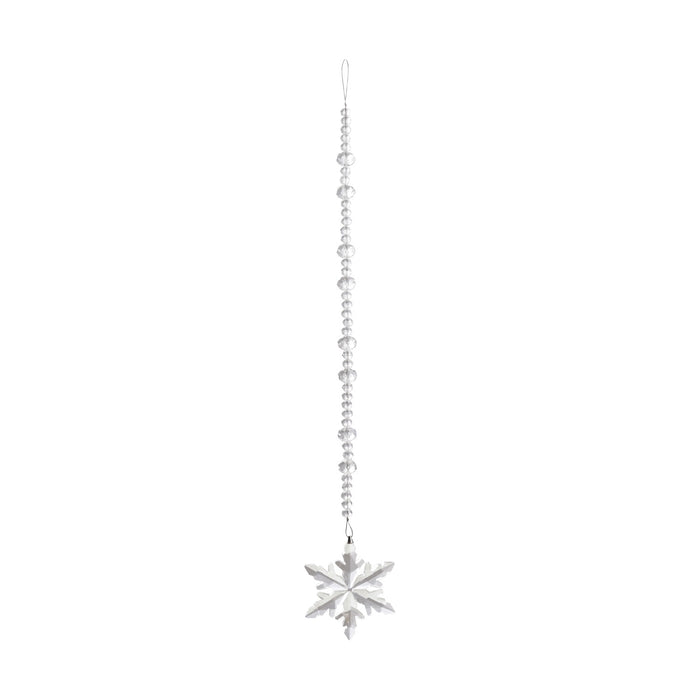 Hanging Crystal Beaded Drop with Snowflake SKU#XT0480