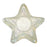 XT1028 Pressed Frosted Glass Star Shaped Tealight Holder