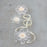 XT1492 S/3 Glass Snowflake Shaped Tealight Holders 070