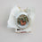 XT2339 Glass Diorama Ornament W Deer & Glitter Multi Color