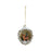 XT2339 Glass Diorama Ornament W Deer & Glitter Multi Color