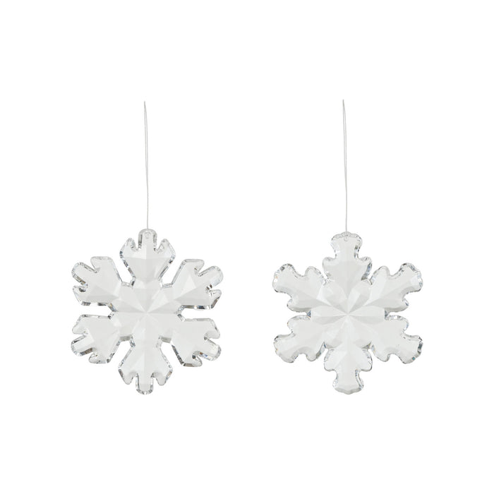 XT2392A Acrylic Snowflake Ornament, 2 Styles