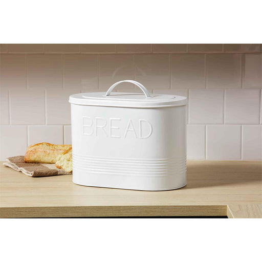 Embossed Tin Bread Box