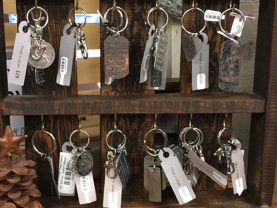 Taylor'd Metal Keychains
