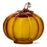 cross hatch glass small pumpkin - amber SKU: G11972