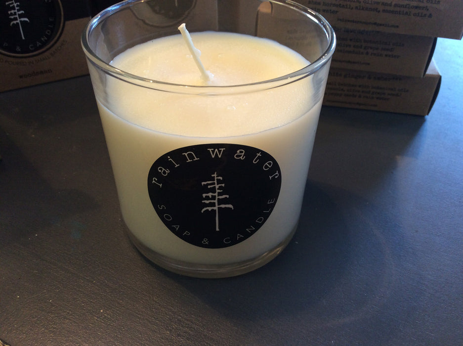 Glass Poured Candles from rainwater Ucluelet - Soy based