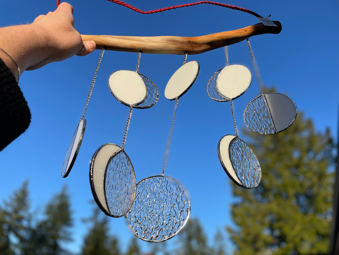 Moon Phase Mobile - Stained Glass