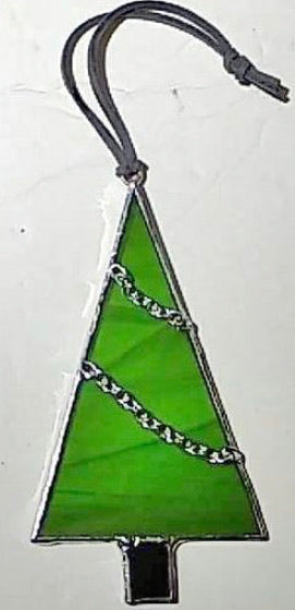 Stained Glass Christmas Tree Ornament