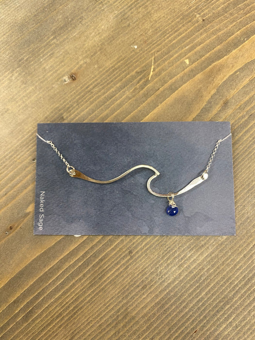 Tofino Silver Wave necklace