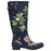 Molly Welly Navy Floral Rain boot