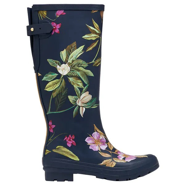 Molly Welly Navy Floral Rain boot