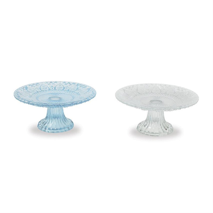 Glass dish with pedestal