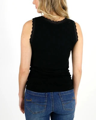 Lace trimmed perfect fit tank