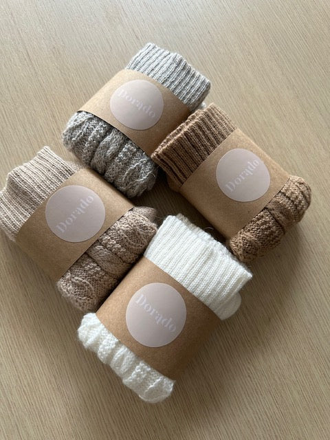 Cable Knit Alpaca Socks