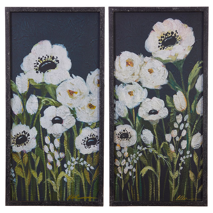 Floral framed wall art 32”