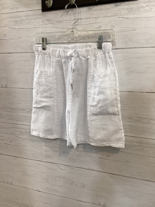 Patch Pocket Linen Shorts 1683 White