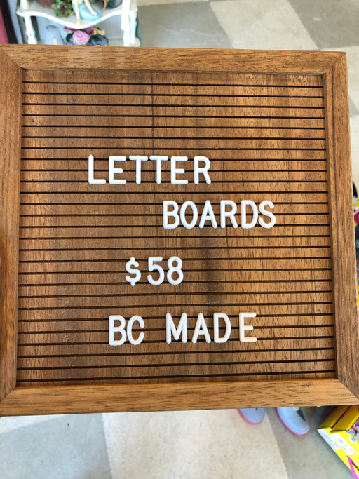 Walnut Letter Boards