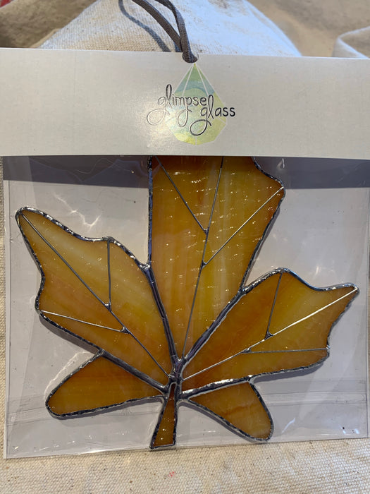Maple Leaf Stained Glass